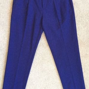 BANANA REPUBLIC AVERY NAVY CROP PANTS 2 SHORT